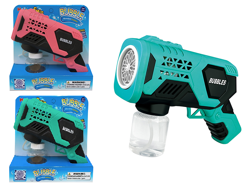 10-Holes Bubble Gun With 80ml Bubble Water(Without Light And Music)