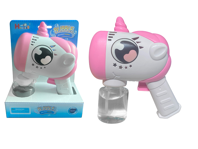 10-Holes Unicorn Bubble Gun With 80ml Bubble Water(Without Light And Music)