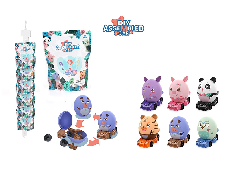 DIY Assembly Car(Cartoon Animal Series)1pcs