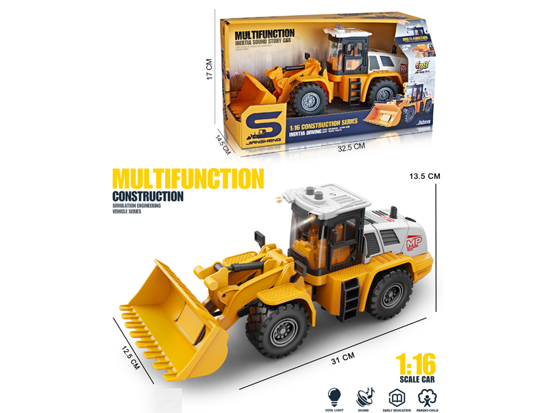 1:16 Friction Bulldozer With Light And Music