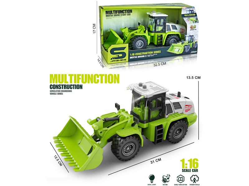 1:16 Friction Bulldozer With Light And Music