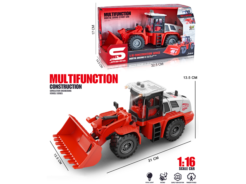 1:16 Friction Bulldozer With Light And Music