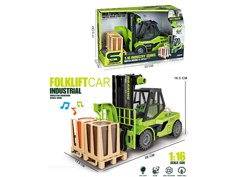 1:16 Friction Forklift With Lights And Music