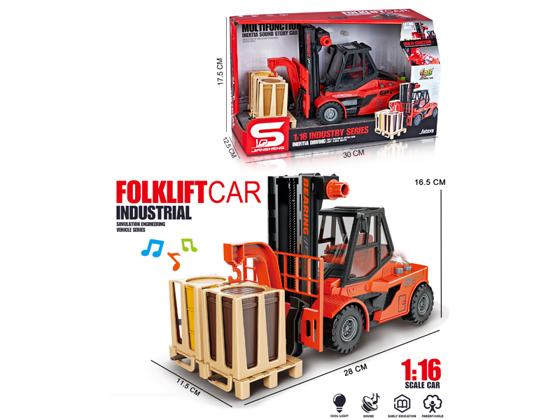 1:16 Friction Forklift With Lights And Music