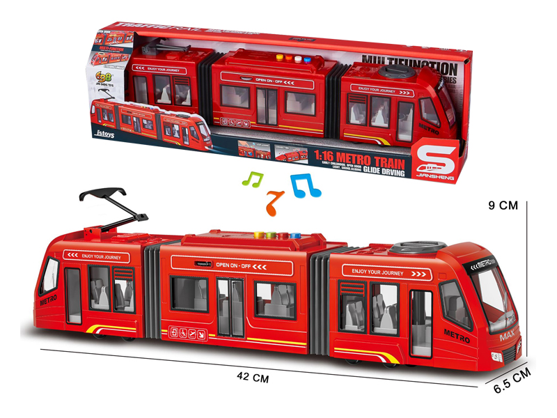 1:16 Slide Urban Light Rail With Lighting And Sound