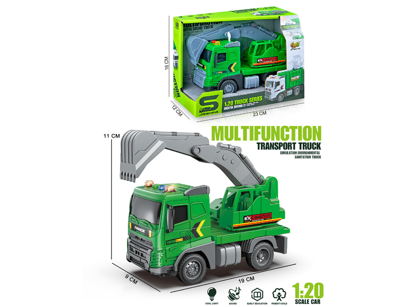 1:20 Friction Excavation Vehicle With Light And Sound