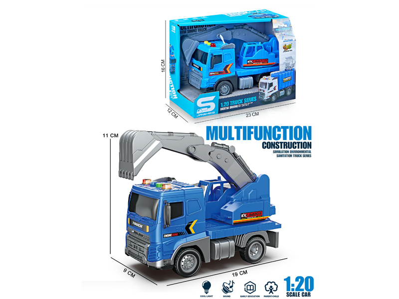1:20 Friction Excavation Vehicle With Light And Sound