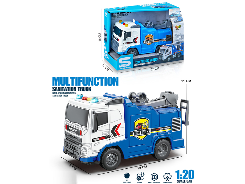 1:20 Friction Trailer With Lights And Sound