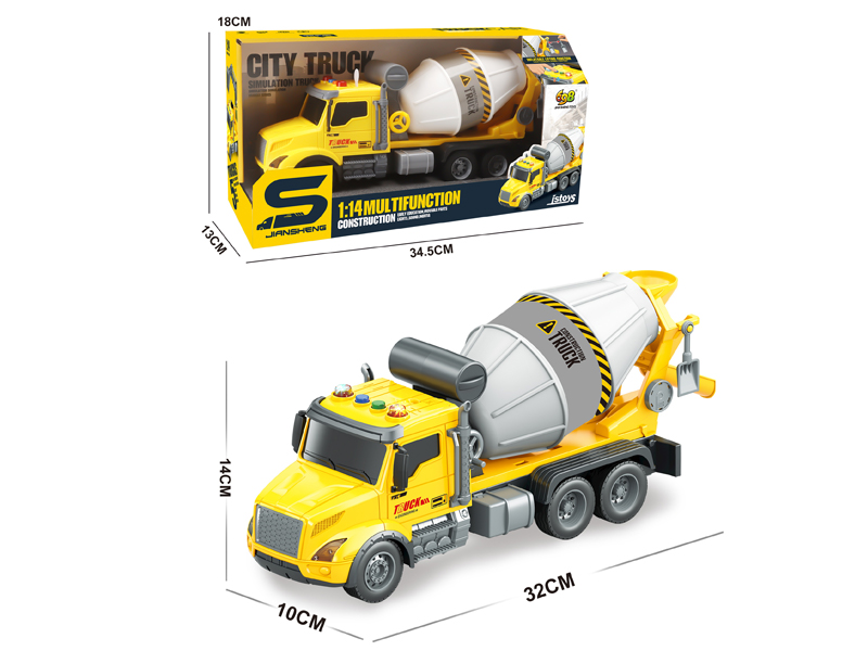 1:14 Friction Mixing Truck With Lights And Music