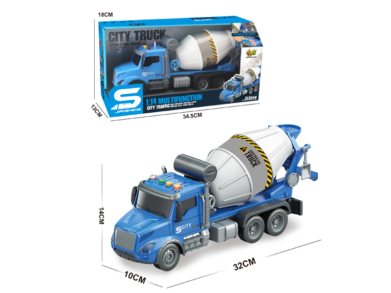 1:14 Friction Mixing Truck With Lights And Music