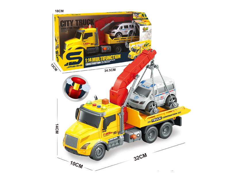 1:14 Friction Road Vehicles With Lights, Music, And Air Pressure