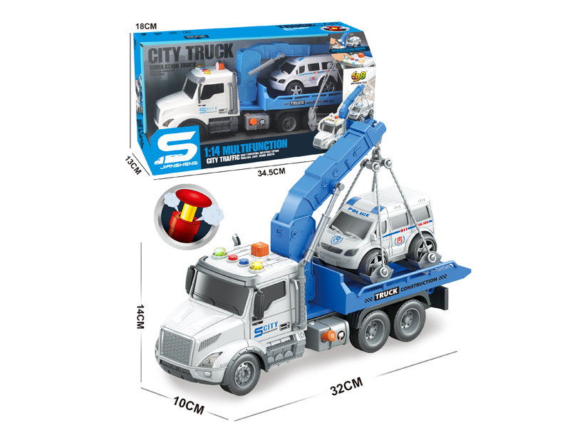 1:14 Friction Road Vehicles With Lights, Music, And Air Pressure