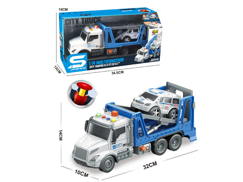 1:14 Friction Road Vehicles With Lights, Music, And Air Pressure