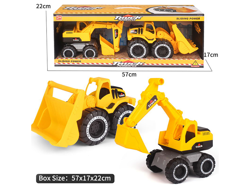 Friction Bulldozer + Friction Excavator
