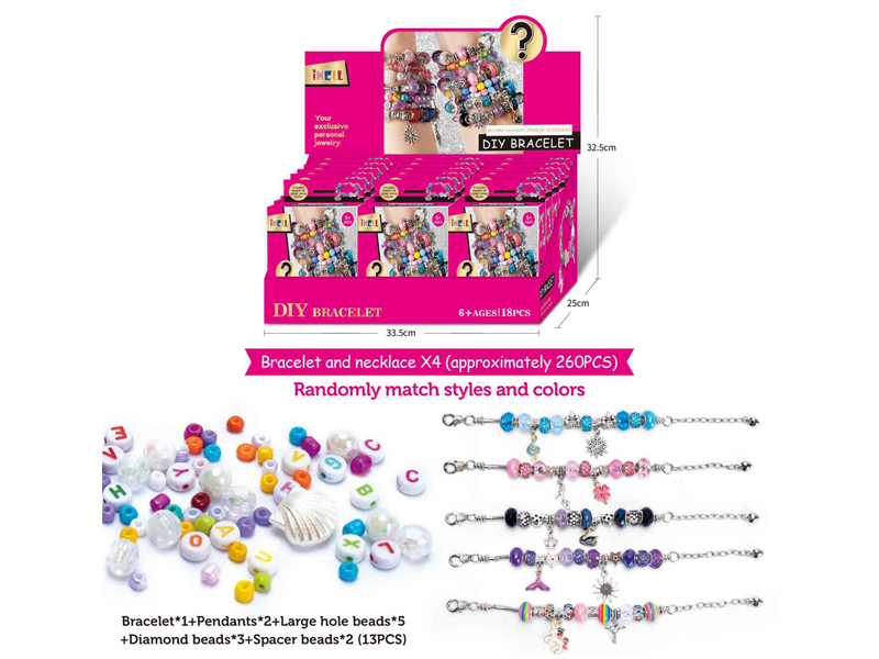 18PCS DIY Pandora Bracelet Blind Box