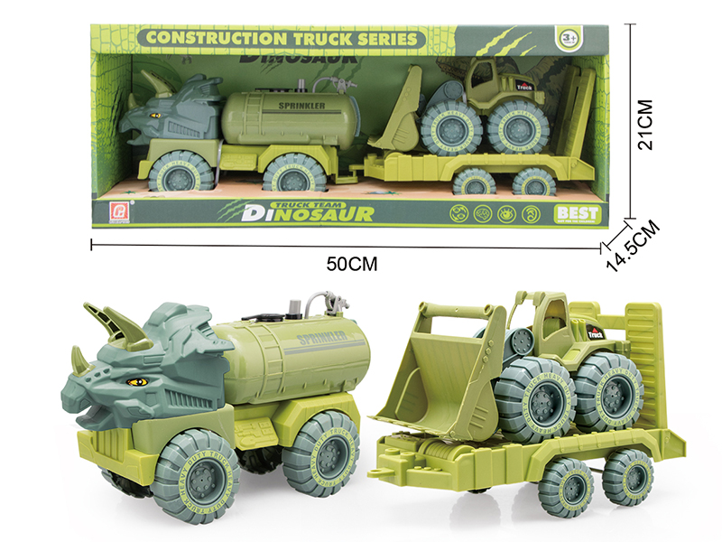 Slide Dinosaur Engineering Trucks Set