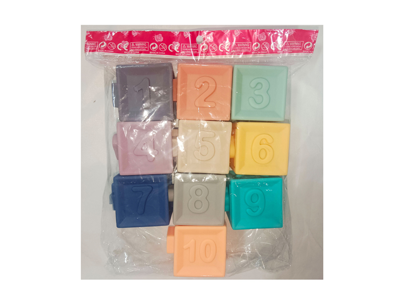 Soft Rubber Building Block Toy