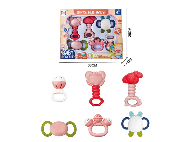 Baby Rattles 6pcs