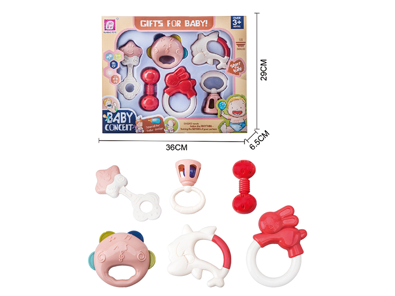 Baby Rattles 6pcs