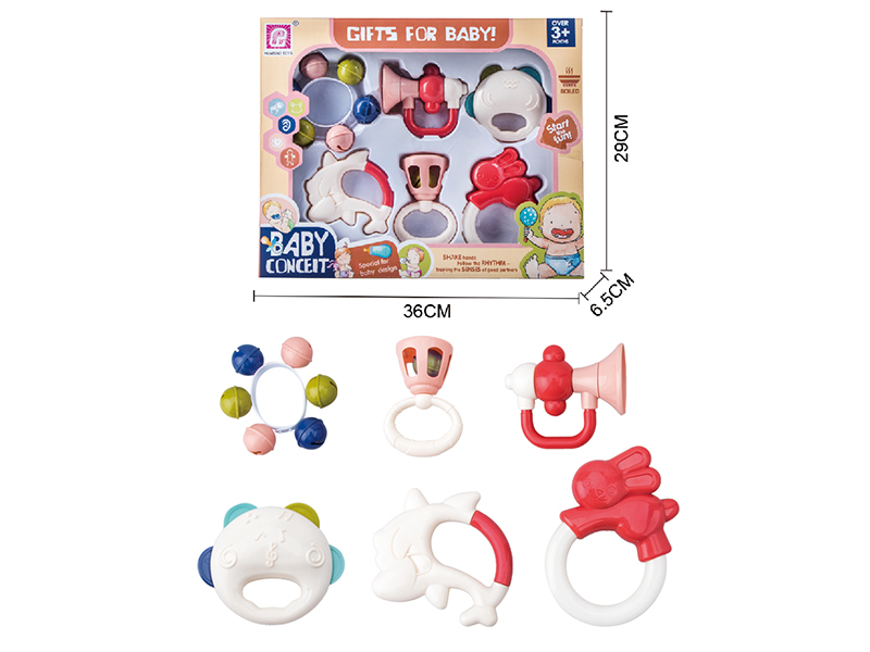 Baby Rattles 6pcs