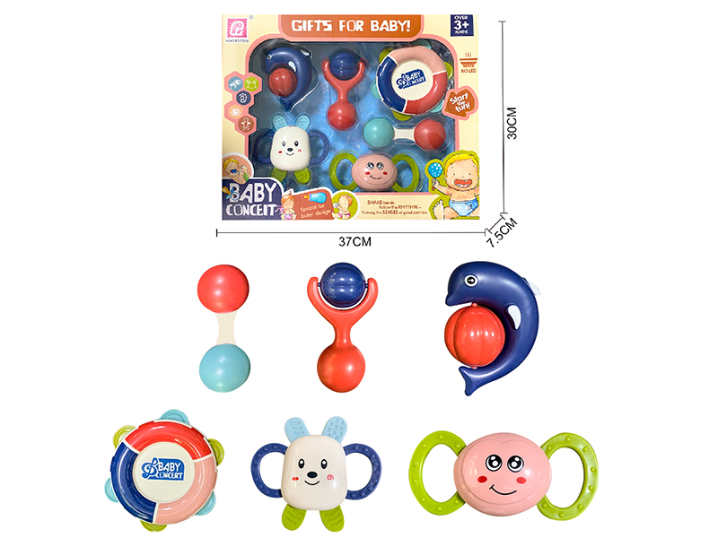 Baby Rattles(Boiled)6pcs