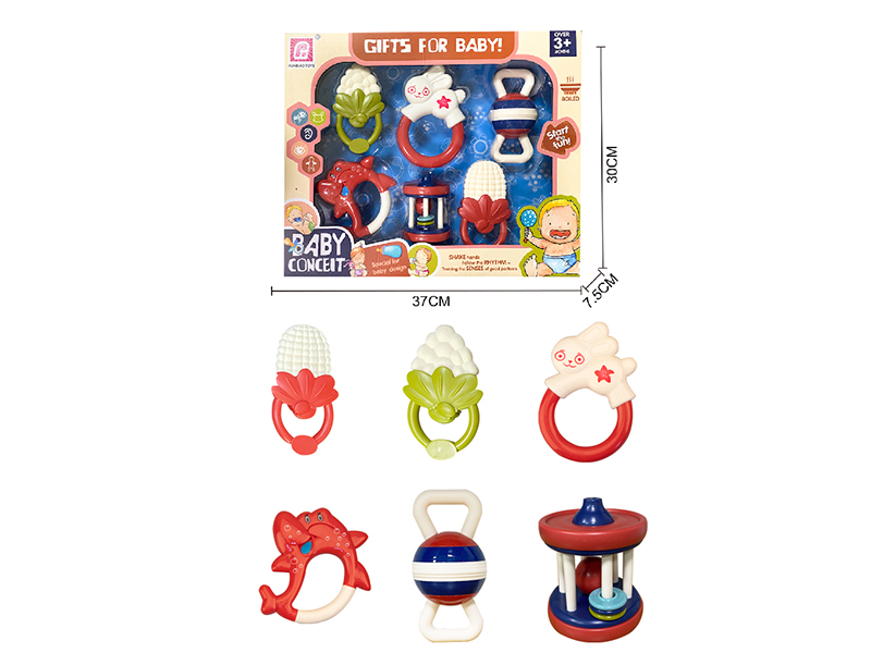 Baby Rattles(Boiled)6pcs