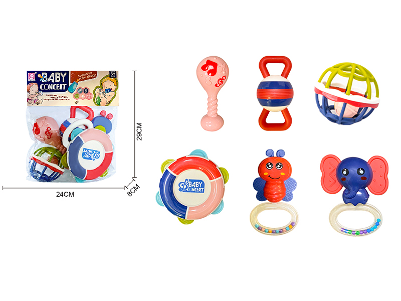 Baby Rattles(Boiled)6pcs