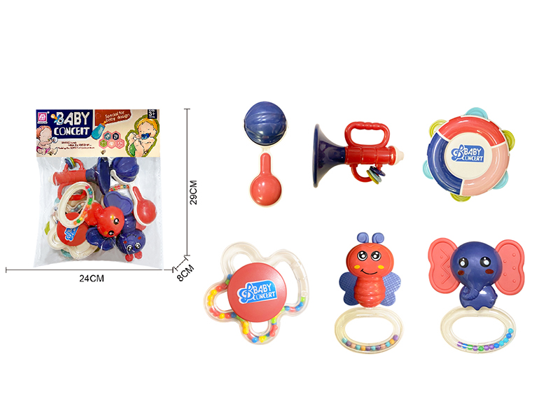 Baby Rattles(Boiled)6pcs