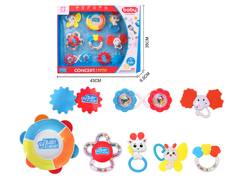 Baby Rattles 8pcs