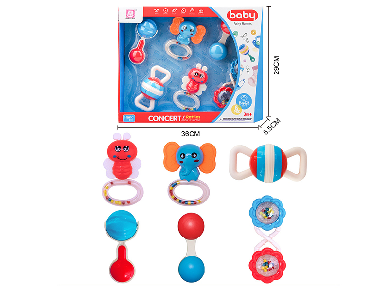 Baby Rattles 6pcs