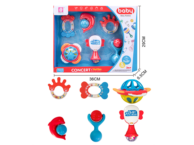 Baby Rattles 6pcs