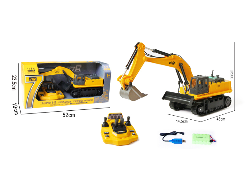 2.4G R/C 15CH Alloy Crawler Excavator