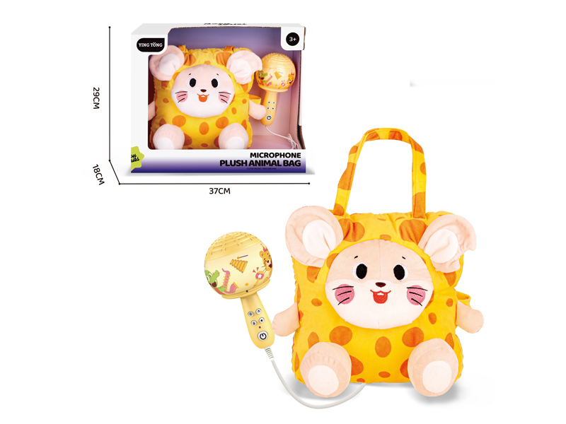 Cheese Mouse Crossbody Microphone Backpack