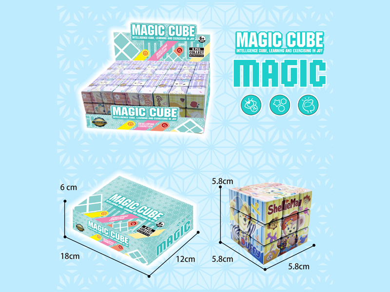 Three Order Magic Cube Toy(6PCS)