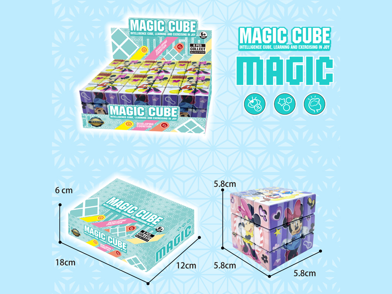 Three Order Magic Cube Toy(6PCS)