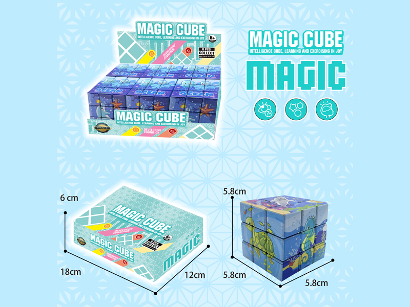 Three Order Magic Cube Toy(6PCS)