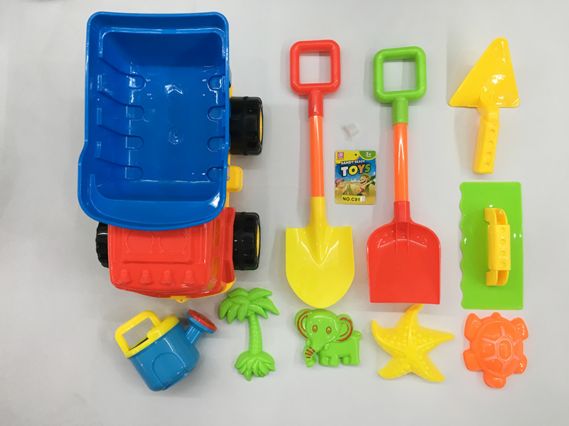 Beach Toy Truck Set 10pcs