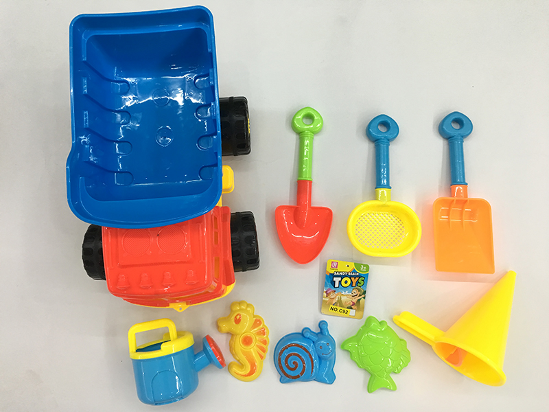 Beach Toy Truck Set 9pcs