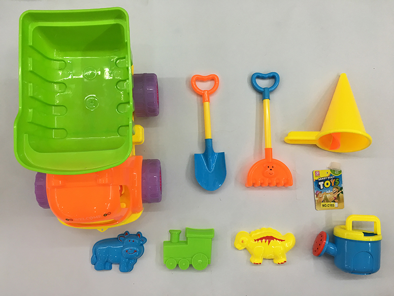 Beach Toy Truck Set 8pcs