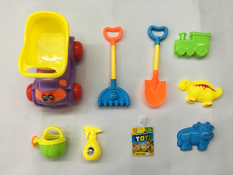Beach Toy Truck Set 8pcs