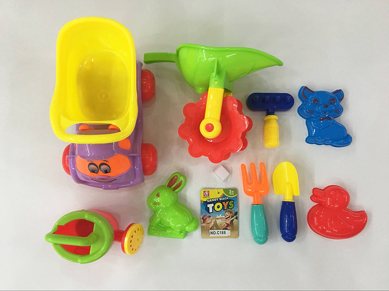 Beach Toy Truck Set 9PCS