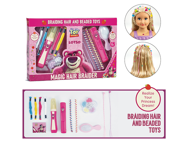 Disney Lotso Strawberry Bear Series Braiding Hair Toys