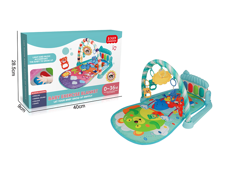 Cartoon Hot Air Balloon Elephant Pedal Piano Baby Blanket