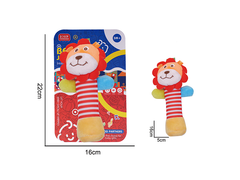 Baby Plush Soothing Lion Handheld Stick