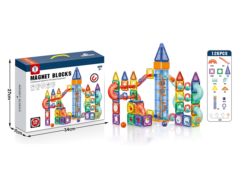 Electric Lifting Ball Bearing Color Window Magnetic Block 126PCS