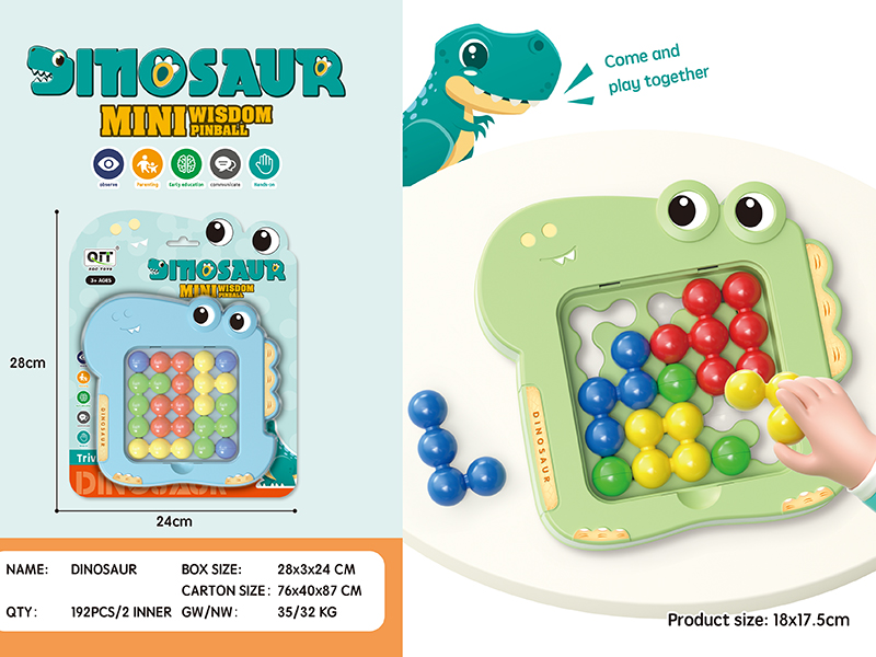 Dinosaur Mini Wisdom Pinball Board Game
