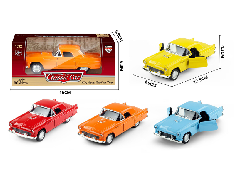 1:32 Alloy Pull Back Simulation Vintage Car Ford