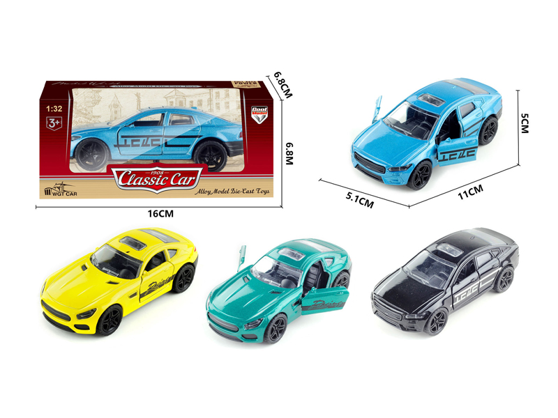 1:36 Alloy Pull Back Simulation Vehicle