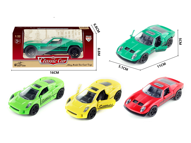 1:36 Alloy Pull Back Simulation Vehicle