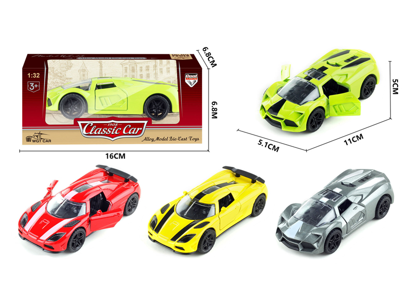 1:36 Alloy Pull Back Simulation Vehicle